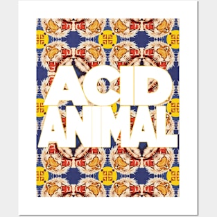 ACID ANIMAL | Psychedelic Tiger Magic | Animal Mirror Art & Design by Tyler Tilley (tiger picasso) Posters and Art
